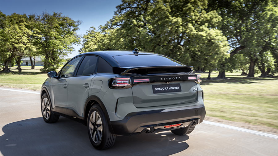 Parte trasera Citroen C4 hibrido