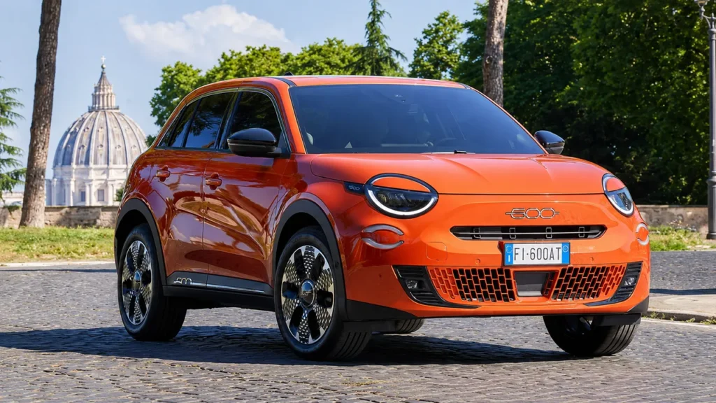 Fiat 600 Hybrid clor naranja