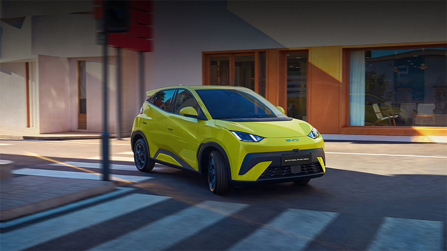 Lateral y trompa BYD Dolphin Mini