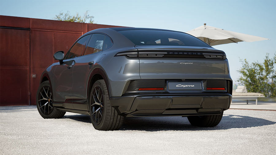 Trasera Porsche Cayenne Coupé Electric