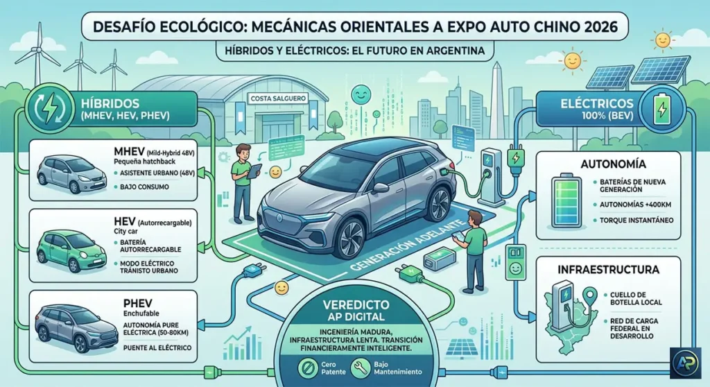 Autos hibridos y electricos. Expo Auto chino 2026