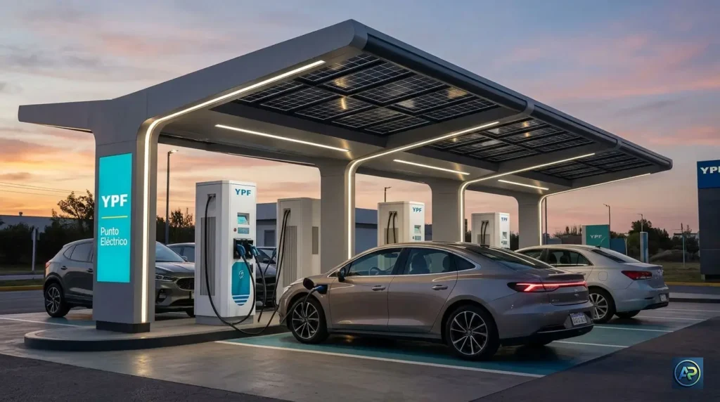 Acuerdo YPF Tesla estacion de carga electrica