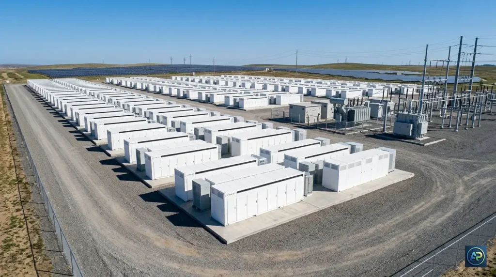 Megabaterias industriales para almacenamiento de energia en estaciones de servicio
