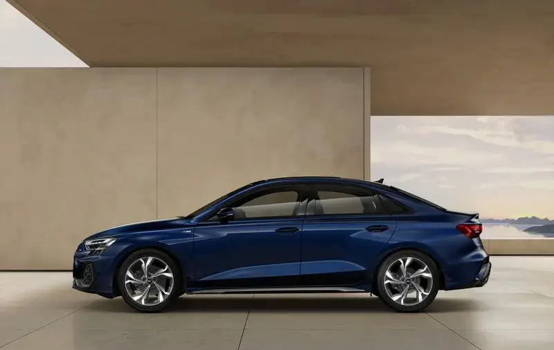 Vista laterla Audi A3 40 TFSi S-Line 2026 Sedan