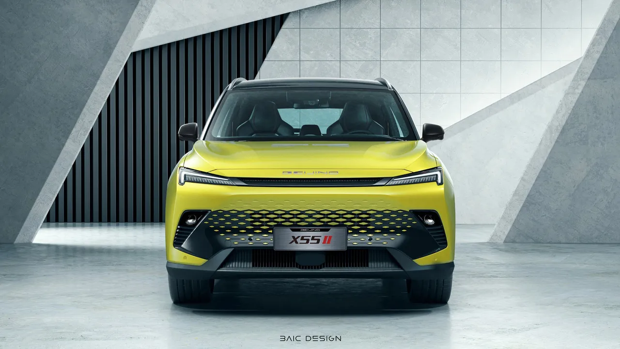 frente Baic X55 II hibrido