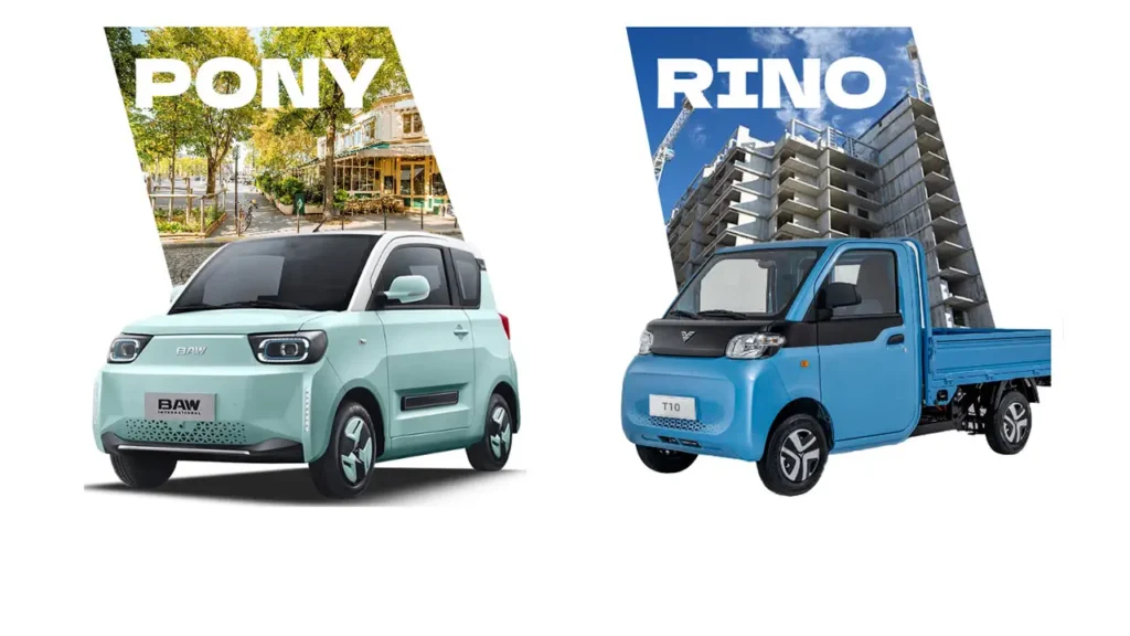 Baw Rino y Pony ultra-compacto y un utilitario ligero