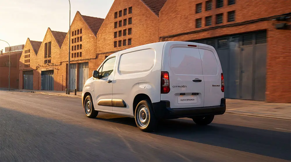 Vista lateral trasera Citroën Berlingo Van 