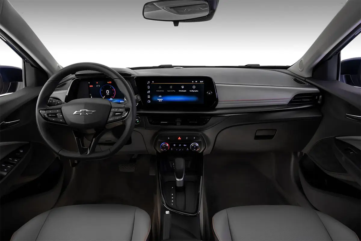 Interior, tablero y torpedo del nuevo Chevrolet Sonic 2026