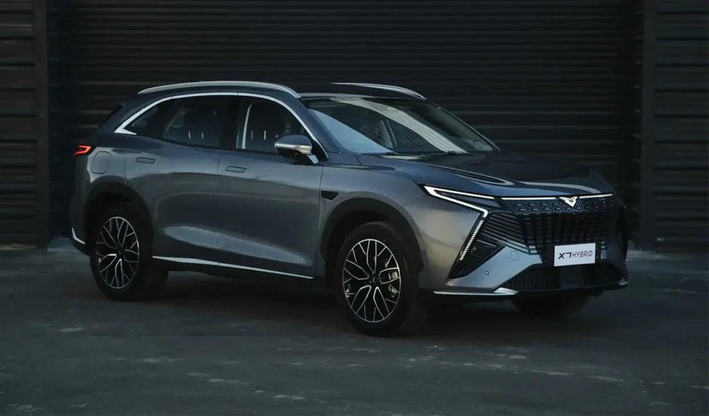 Nuevo SUV híbrido enchufable Kaiyi X7 hibrida de 7 asientos.