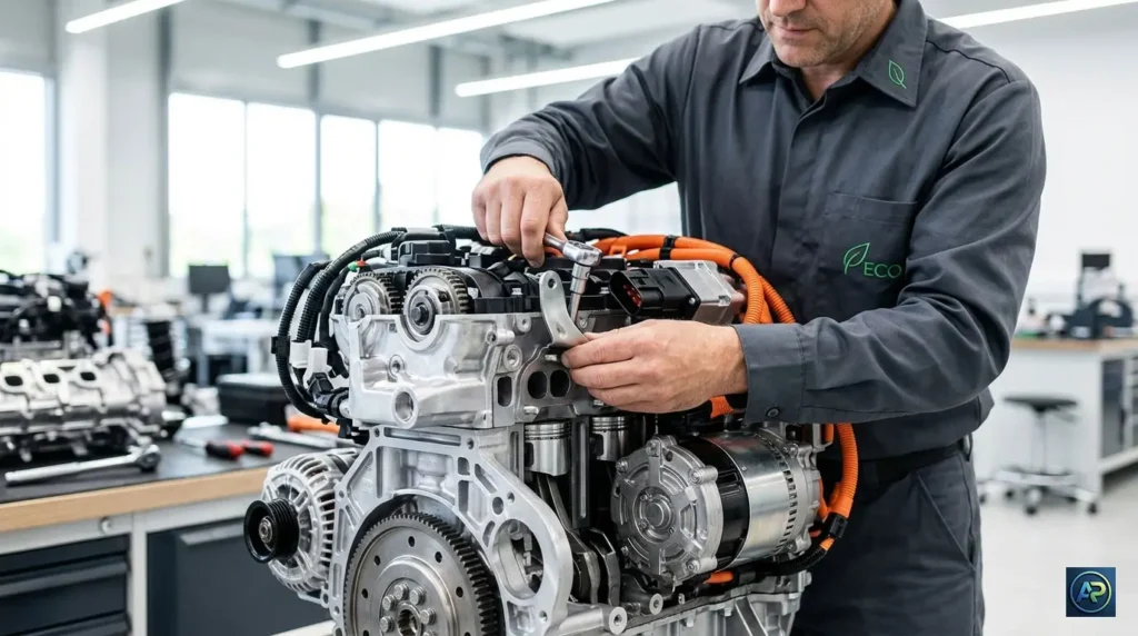 Produccion de motores hibridos de nueva generacion en la planta de Toyota