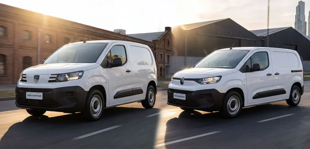 Nuevas generaciones de los furgones utilitarios Peugeot Partner y Citroën Berlingo Van lanzados en Argentina