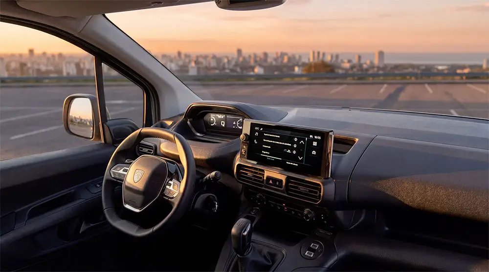 Interior furgon utilitario Peugeot Partner Van 2026