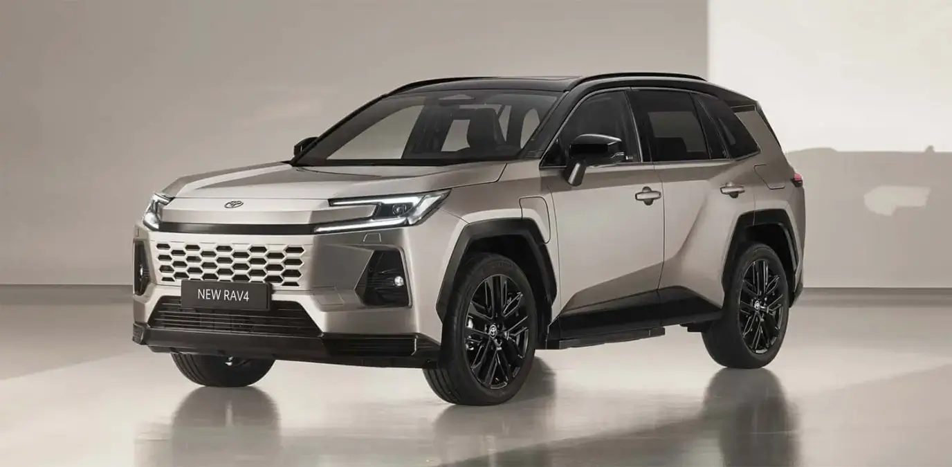 Vista lateral Toyota RAV4 Hibrida 2026 (HEV)