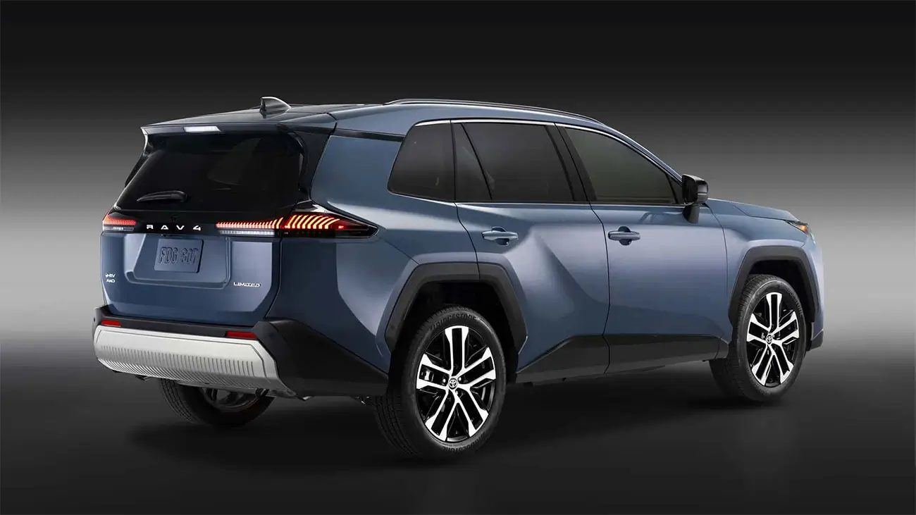 Vista trasera Toyota RAV4 hibrida