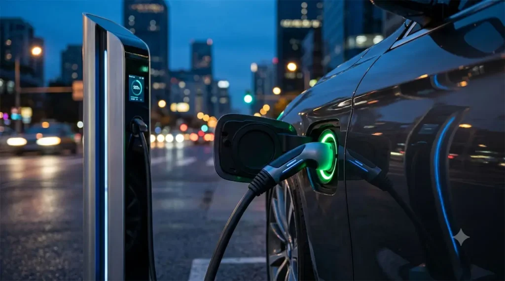 Estación de carga para vehículos eléctricos e infraestructura de batería