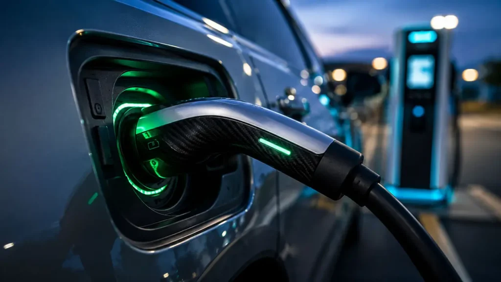 estacion de carga rapida para autos electricos