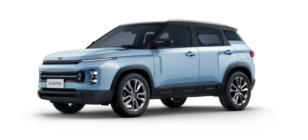 Geely Icon color azul sal marina