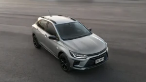 Vista aerea delantera Chevrolet Onix Activ 2026 