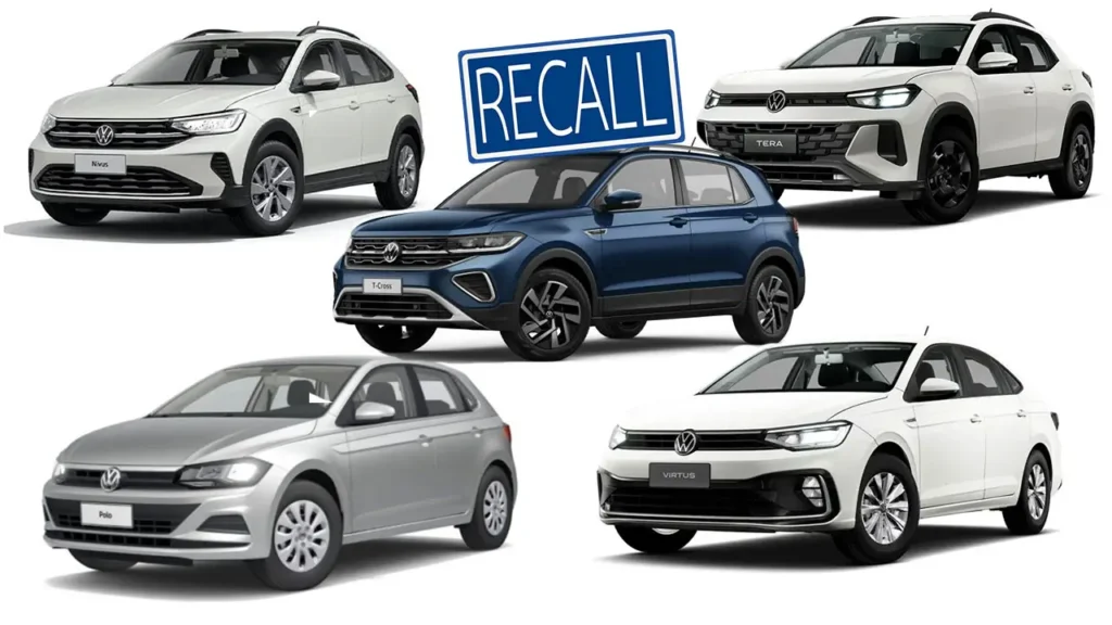 Recall Volkwagen Nivus Polo Tcross Virtus