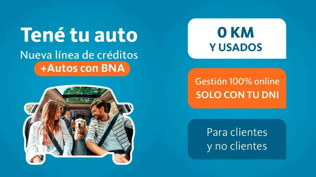 Creditos para compar autos nuevo o usados del BNA