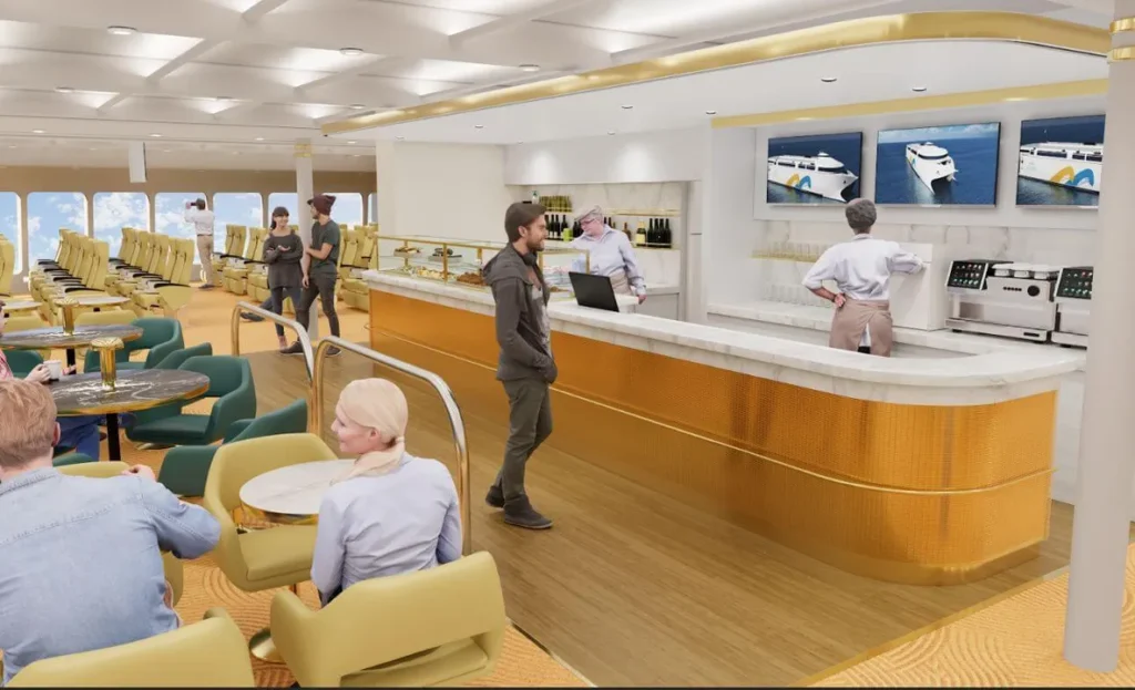 Render hall Buquebus eléctrico