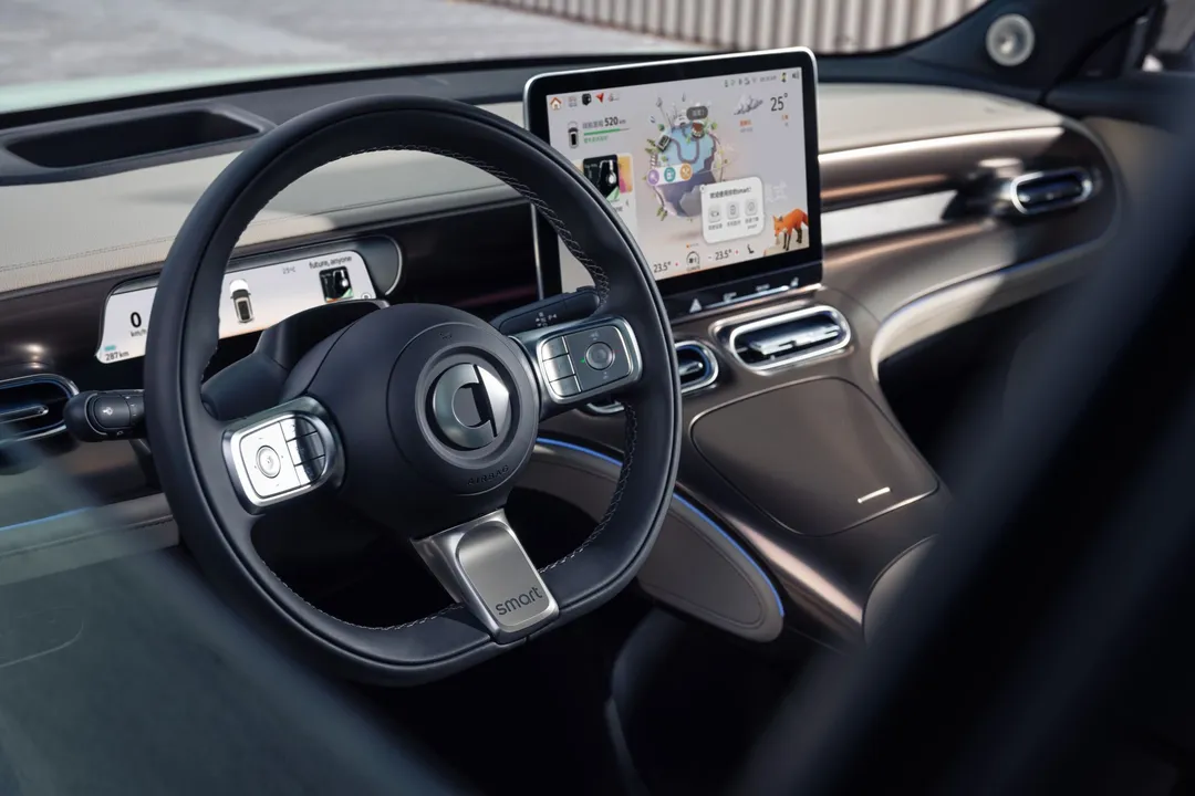 interior y volante multifuncion Smart #1