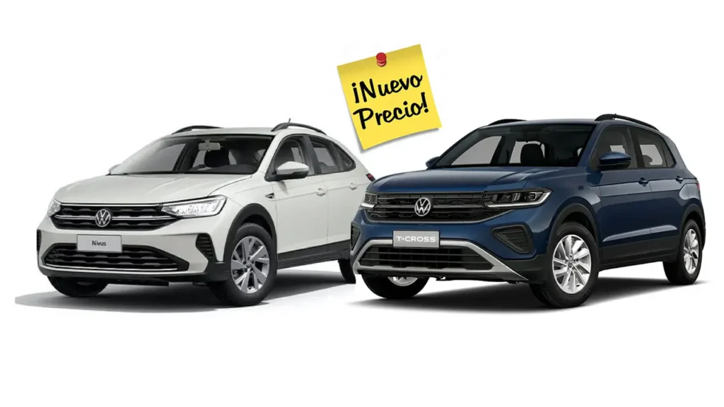 Baja de precio de Volkswagen Nivus y T-Cross