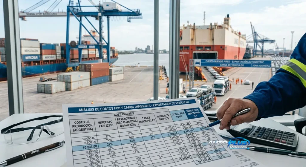 Vehículos nacionales listos para exportar y la carga impositiva en la industria automotriz