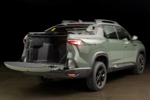 Caja de carga con el porton abierto de la Renault Niagara