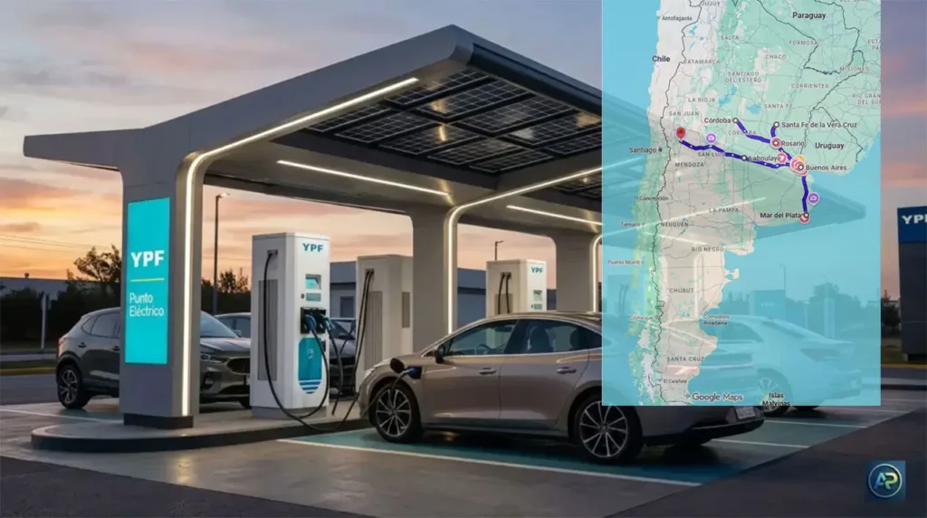 Supercargadores Tesla YPF rutas