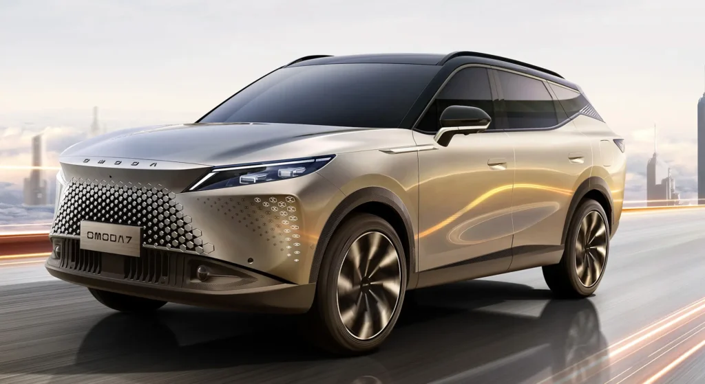 Perfil SUV Omoda 7 PHEV