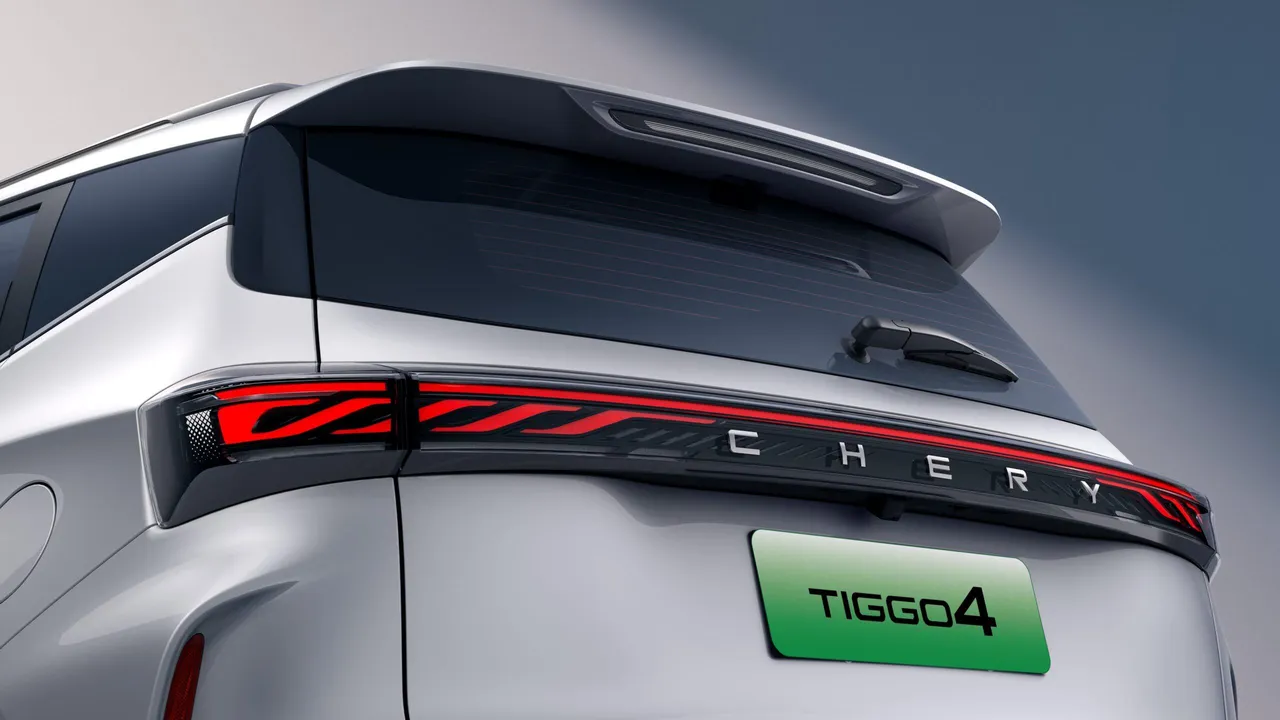 Vista trasera Cherry Tiggo Pro